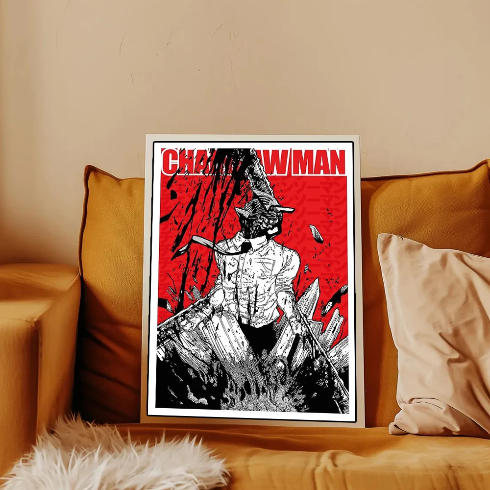 Chainsaw Man Poster Print For Bedroom Living Room Home Decor Japanese Anime Manga Denji Wall Art Cartoon Canvas Painting photo 5