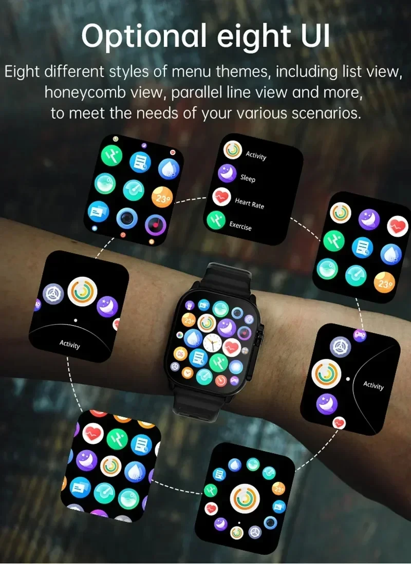 2026 New Men Smart Watch 2.01 Inch HD Screen Bluetooth Call Health Fitness Tracker Multi Sport Mode Smartwatch For Android IOS photo 2