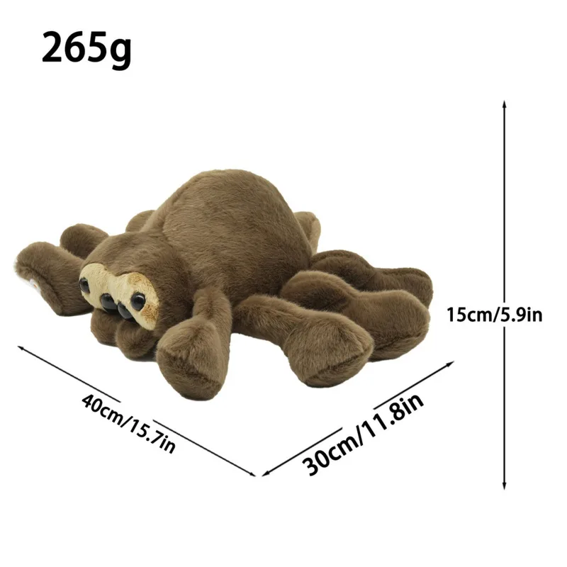 New Lucas The Spider Plush Cute Jumping Spide Plush Anime Peripherals Soft Stuffed Animal Black Spider Plushie Decoration Gift photo 6