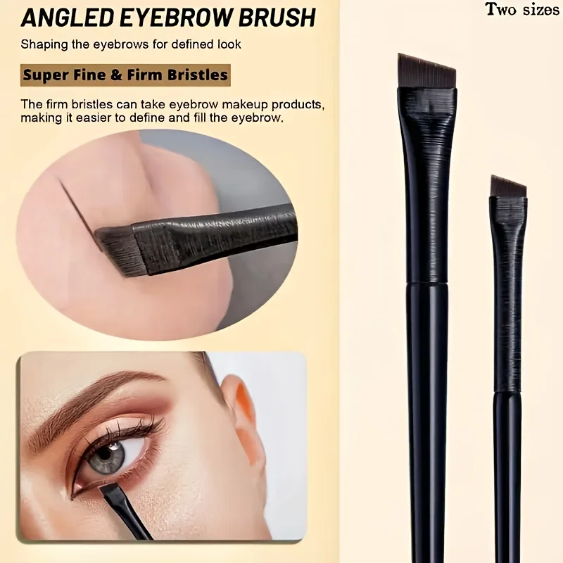 3/5/7pcs Eyeliner Brush Set, with Tilted Fine Blade, Suitable for Precise Application - Suitable for All Skin Types. photo 4