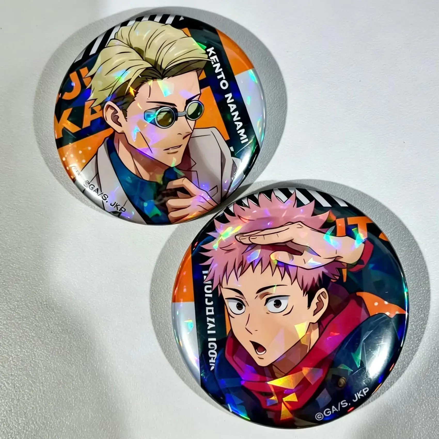 Jujutsu Kaisen Tinplate COSPLAY Badge Anime Peripheral Products Satoru Gojo Geto Suguru Yuji Megumi Srooftop Edition Original photo 2