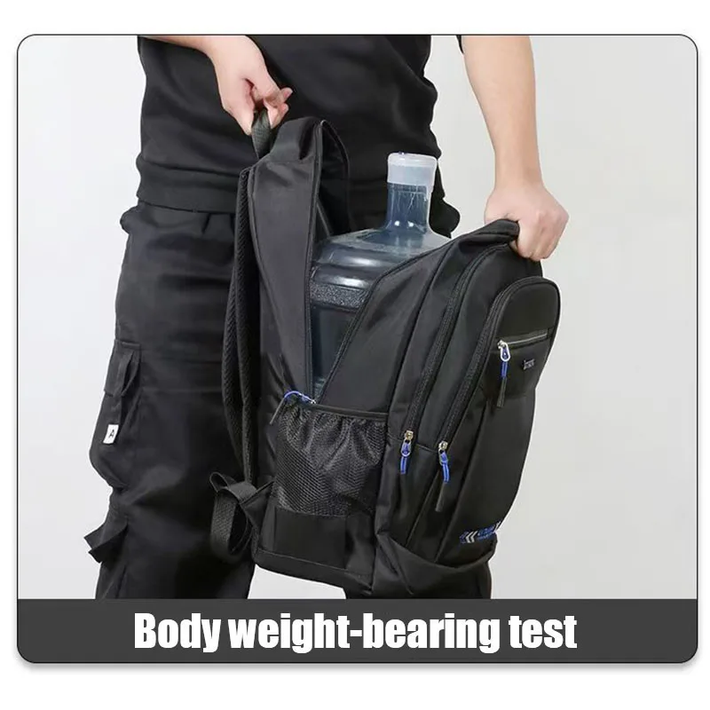 Unisex Sport Oxford Backpack Large Capacity Lightweight Water Resistant Casual Daily School Travel Laptop Rucksack Bag photo 4