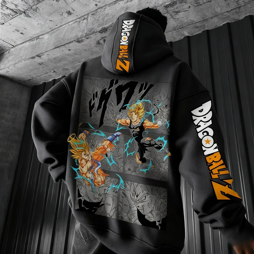 Dragon Ball Comics Co Branded Printed Hoodie Men's and Women's Autumn/Winter New Loose Casual Harajuku Parent-child Sweater Top photo 4
