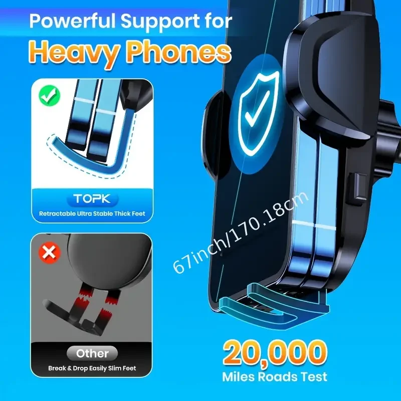 New Car Phone Holder Universal Car Foldable Rotatable GPS Phone Stand Air Vent Mounts Auto Interior Accessories Car Bracket photo 6