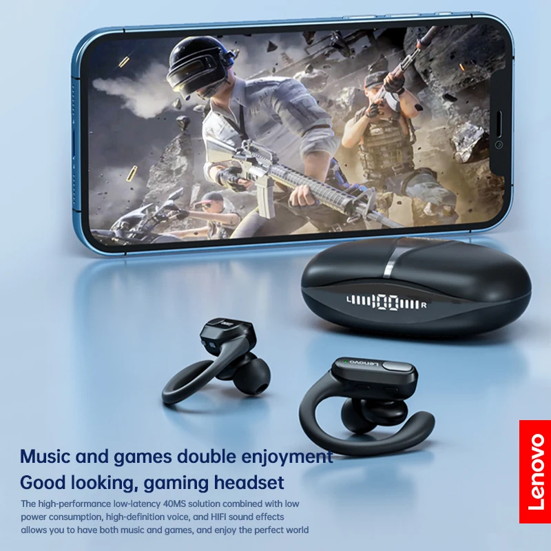 Original Lenovo XT80 Sports Wireless Earphones with Mics, LED Power Display,Hifi Stereo Sound Bluetooth 5.3 TWS HeadphHeadphones photo 4