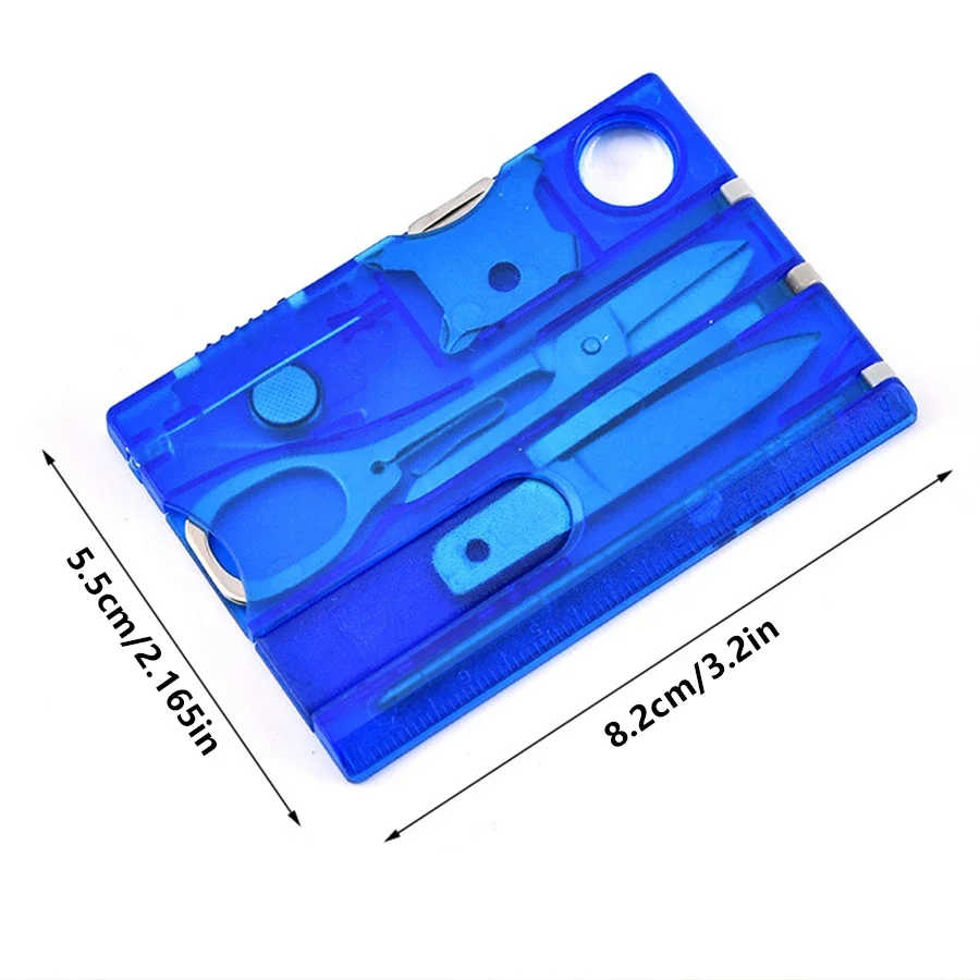 Ultra Thin Pocket Multi Tool 12 In 1 Credit Card Size Outdoor Camping Hiking Survival Gear EDC Equipment Gift photo 3