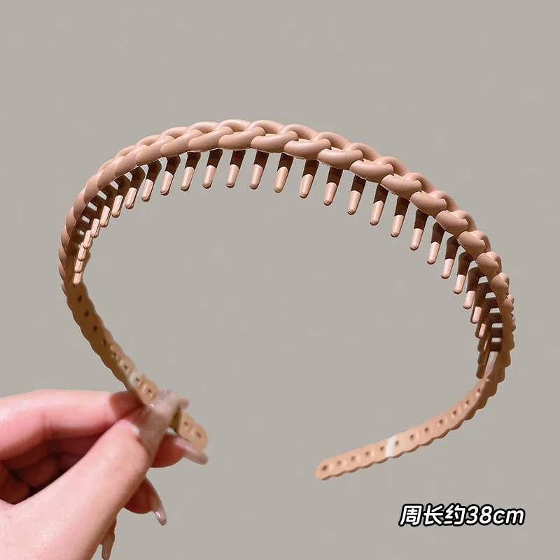 1/2 Pcs Fashion Multicolor Wave Toothed Frosted Hairbands For Women Girla Party Hair Accessories photo 6