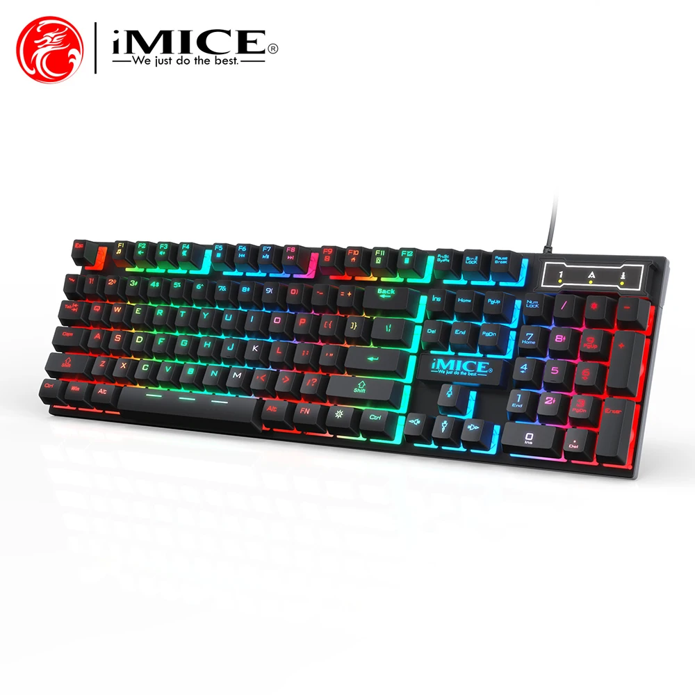 Wired RGB Backlight Gaming Keyboard And Mouse Combo,3200DPI Adjustable High Precision Keyboard Mouse Set For Windows PC Computer photo 3