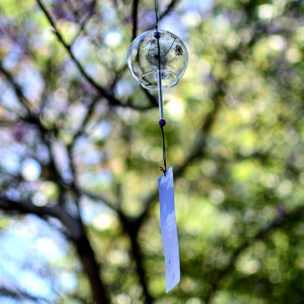 Wind Bell Japan Wind Chimes Handmade Glass Furin Spa Kitchen Office Garden Decor japanese room decor For Home Decoration Party photo 2