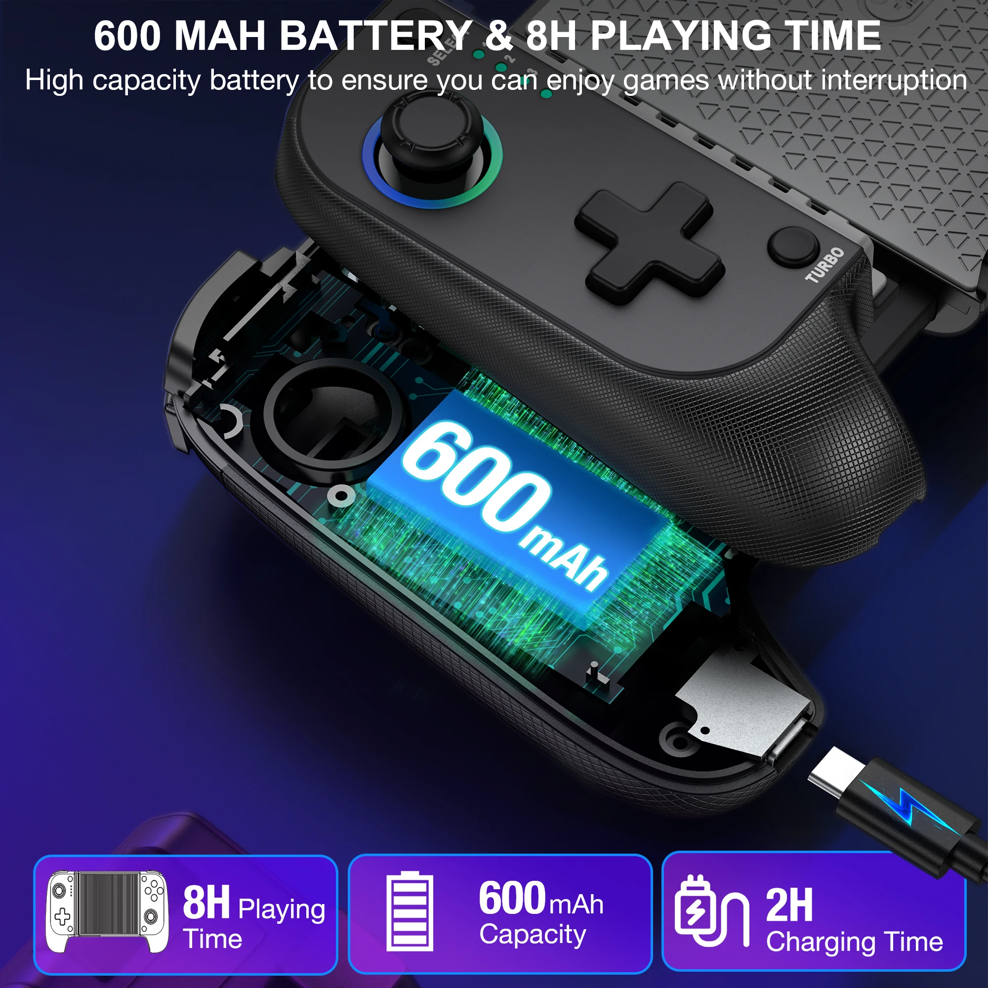 BEBONCOOL MC100 Gamepad Telescopic For Apple IOS Android PUBG COD Stretch Wireless Bluetooth Phone Game Controller Joystick photo 4