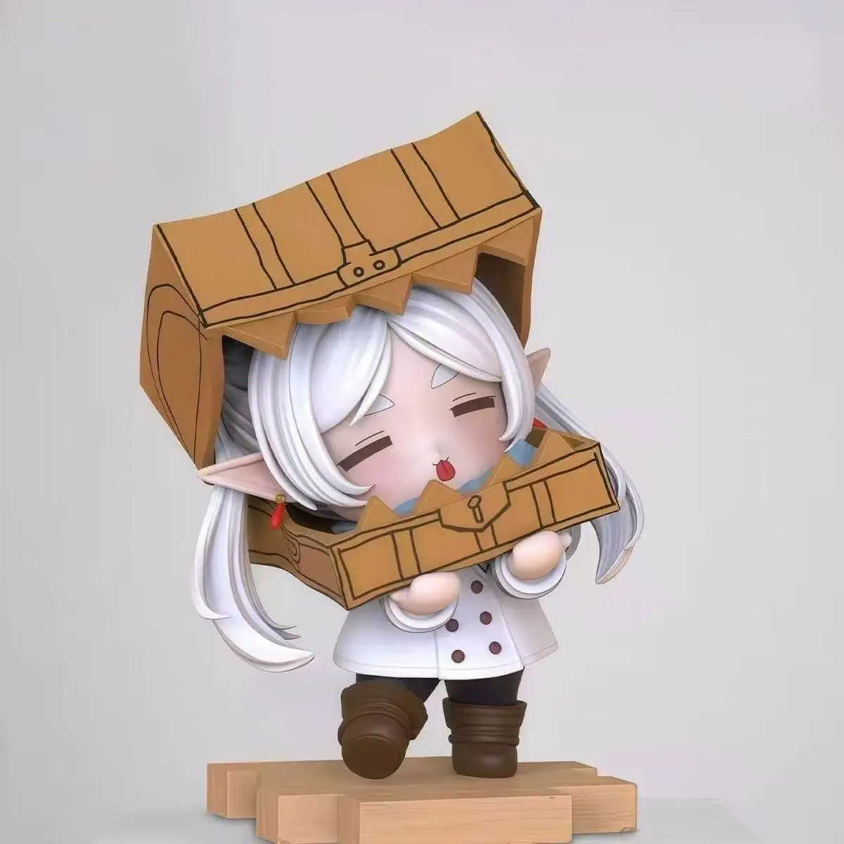 Frieren Beyond Journey's End Q Version Carton Head Frieren Figure Full Painting Spraying Anime Collection Model photo 4