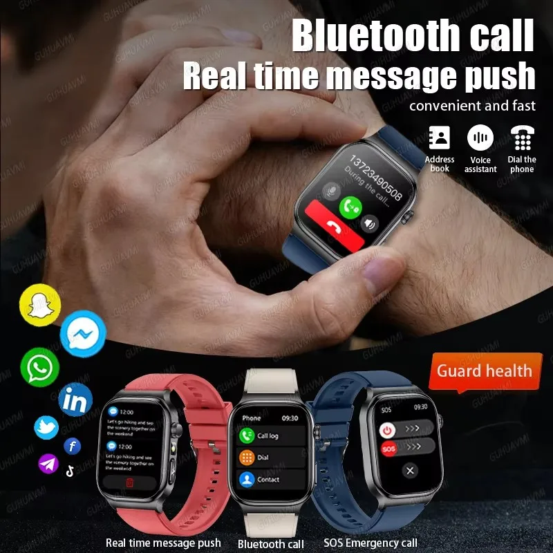 2026 New Hospital Level Health Smart Watch Body Fat ECG Blood oxygen BP Health AMOLED Screen HD Call Sport Smart Watches For Man photo 6