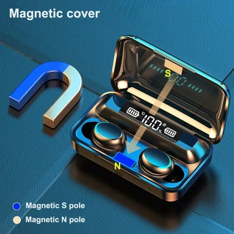 TWS Wireless Earphones Bluetooth Noise Canceling Earbuds Stereo Headphone LED Display Sports Headset With Mic photo 2