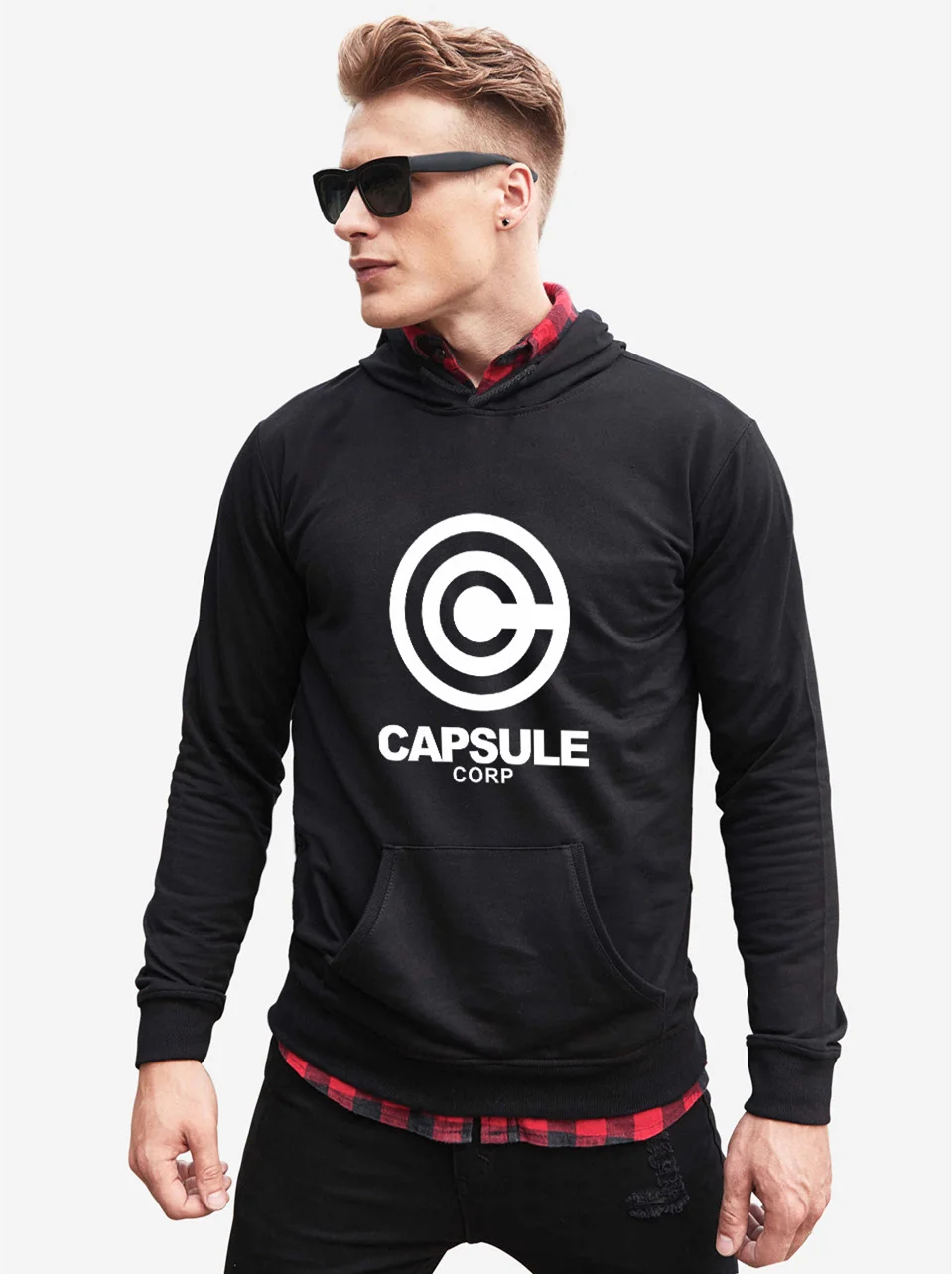 Anime CAPSULE CORP Hoodie Zipper Jacket Merch Hoodies Women Men Hooded Sweater Sweatshirts Boys Girls Cosplay Costume photo 5