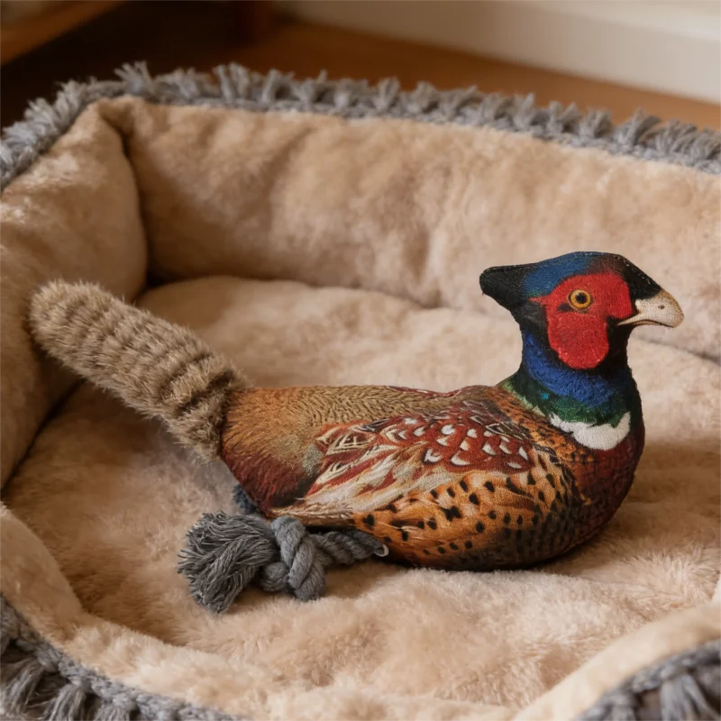 Ring-necked Pheasant Chickens And Ducks Pet Toy Dog Toy With Squeak Plush Toy Cat Dog Chewing Toy Teeth Grinding Pet Supplies photo 5