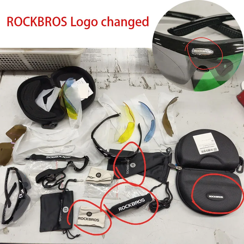 ROCKBROS Cycling Polarized glasses Bike Outdoor Sports Sunglasses MTB Road PC Goggles Eyewear Glasses 5/3 Lens Bicycle Accessory photo 6
