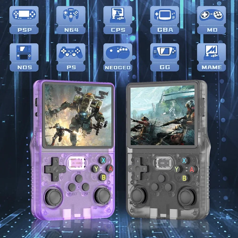 R36S Handheld Retro Game Console Classic ARKOS System 3.5 Inch Portable Video Gaming Console with Single Card for Kids Gift photo 5