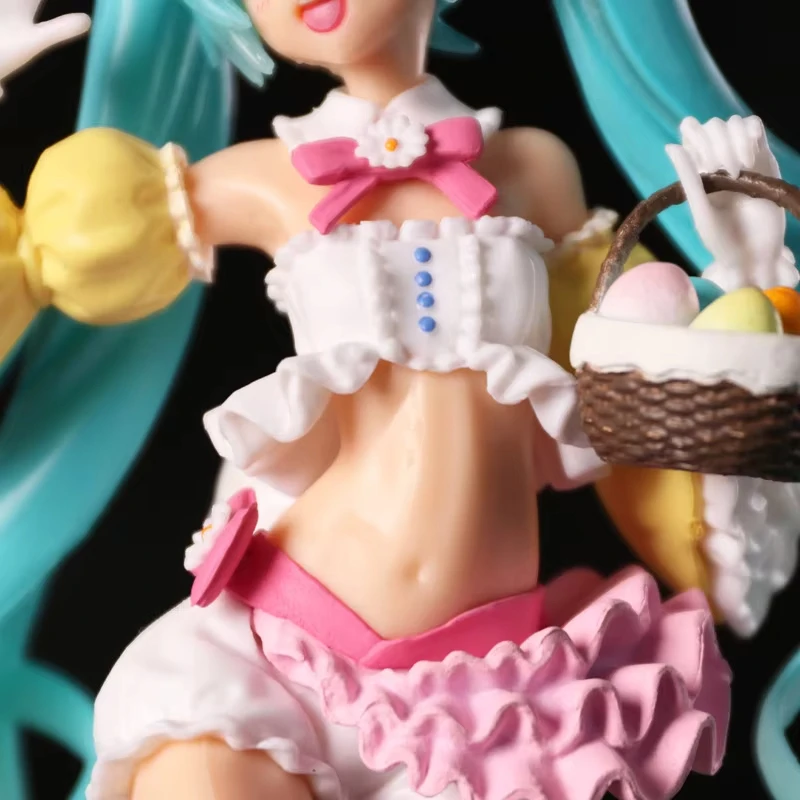 23CM Hatsune Miku Anime Figure Kawaii Pvc Model Doll Action Figurals Rabbit ears Collect ornaments Christmas Toys gifts photo 6