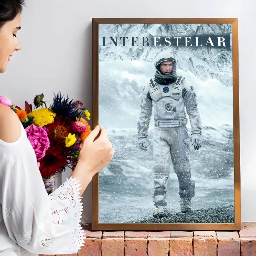 Interstellar Movie Anime Posters Sticky HD Quality Wall Art Retro Posters For Home Kawaii Room Decor photo 3