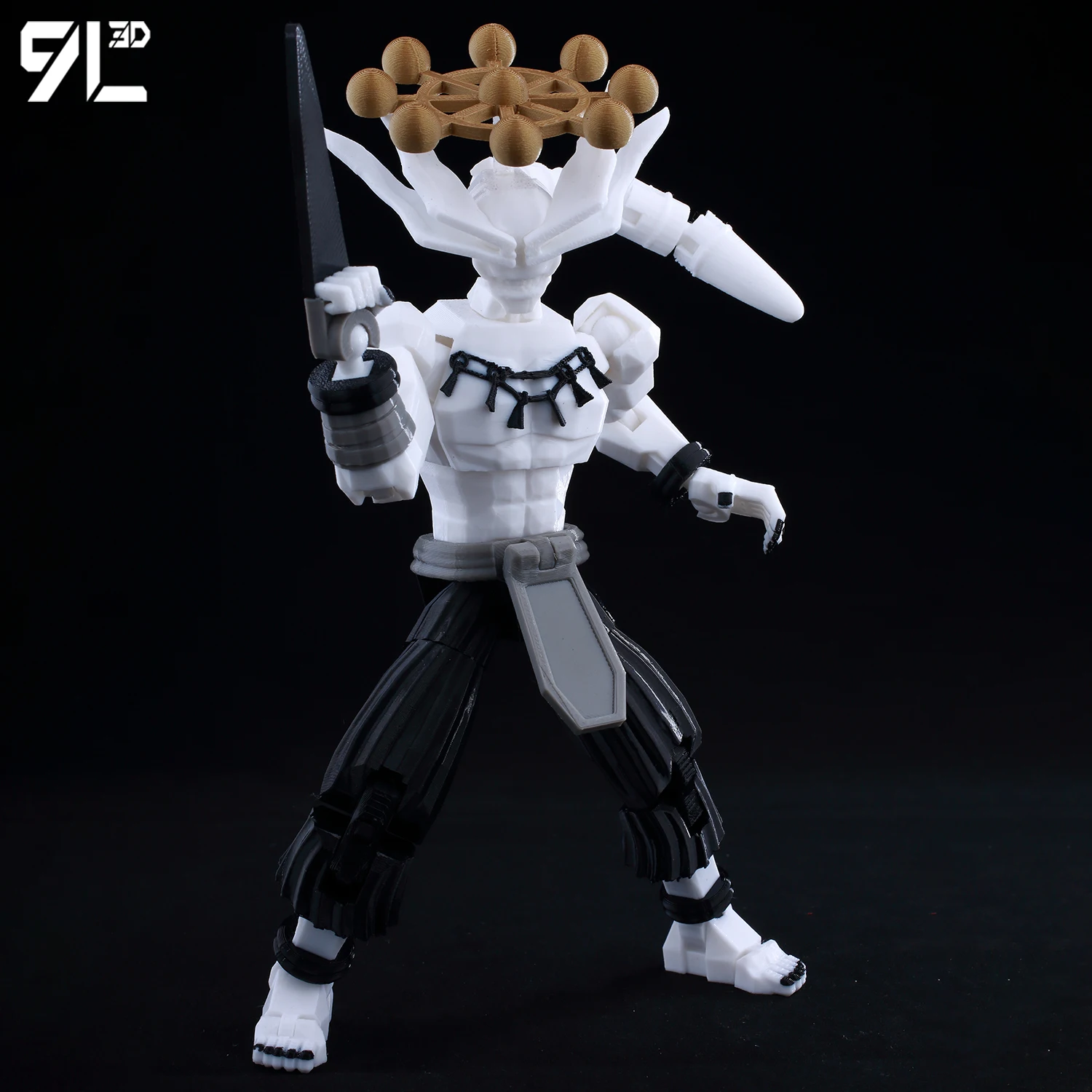9L3D Printed Jujutsu Kaisen Mahoraga Figure Dummy13 Lucky13 Multi-Jointed Poseable Anime Model Collectible Toy Gift photo 5