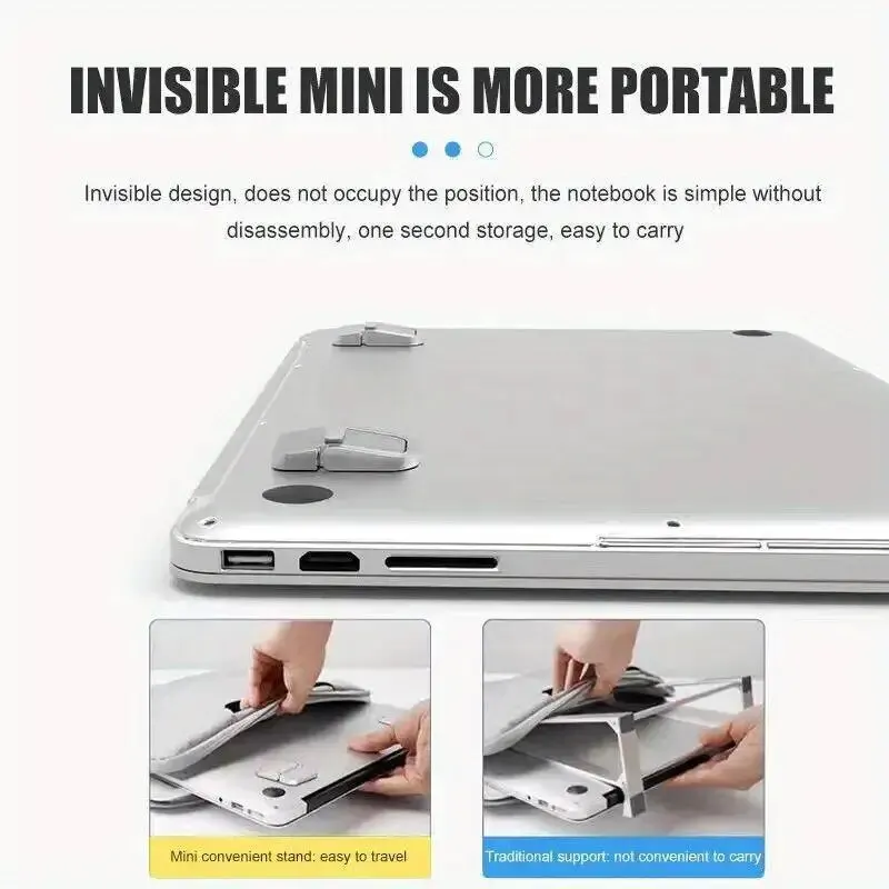 8/2PCS Laptop Stand Set with Keyboard Riser & Elevator Mini Portable Laptop Supports for Desk photo 2