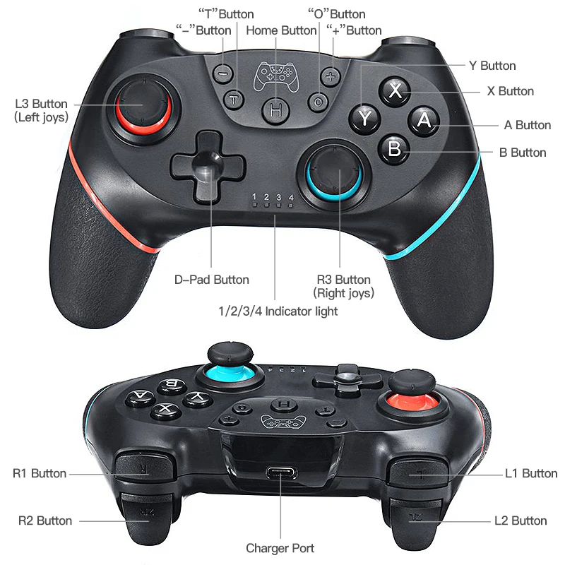 Wireless Bluetooth for Nintendo Switch & OLED Lite PC Controller Gamepad Joystick Control Computer Game Pad Mando Command Gaming photo 3