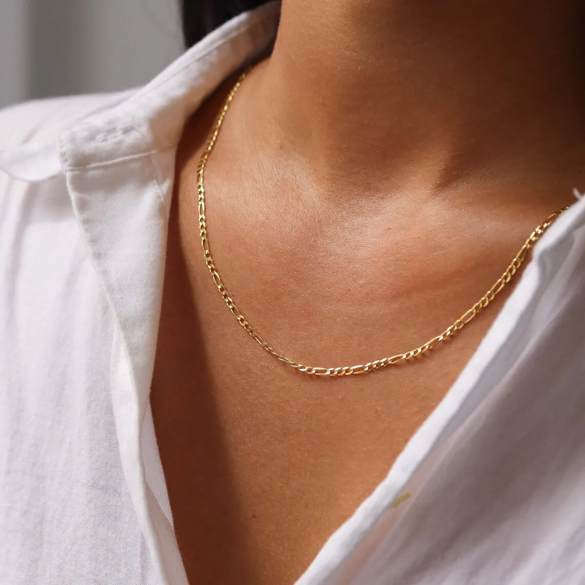 5pc 18K Gold Color PVD Plated Stainless Steel Cuba Cross O Ripple Twisted Chain Necklace Adjustable Chain DIY Necklace Wholesale photo 3