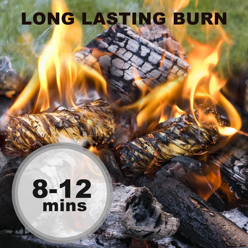 20/40/60pcs Natural Fire Starter,Wax Wood Stick,Suitable for Campfires,Fireplace,Barbecue Stove,Chimney Oven,Charcoal Ignition photo 3