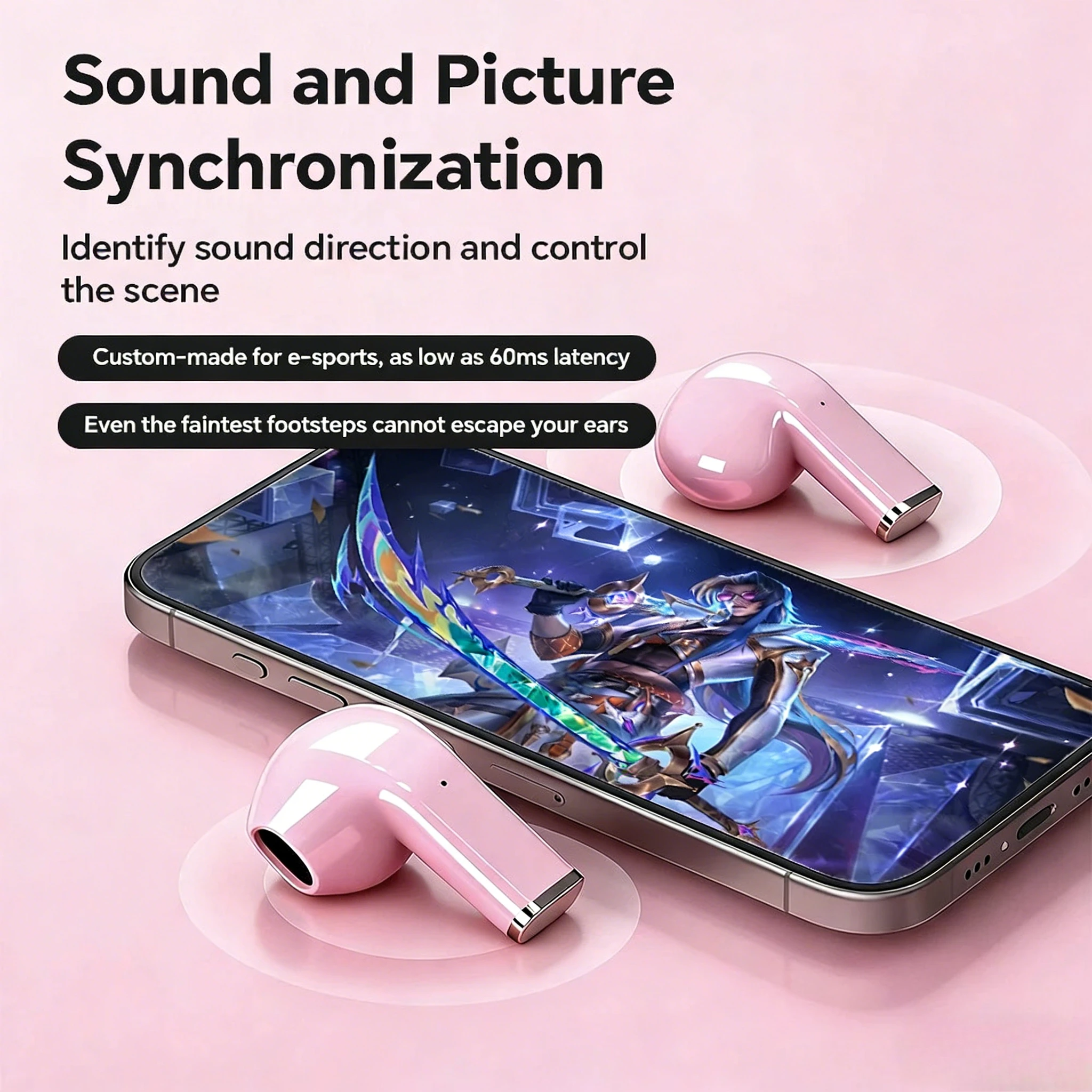 Mini Earphones Wireless Bluetooth Earbuds Long-Last TWS Noise Cancellation Headphones Extended Battery Life With Mic for Music photo 5