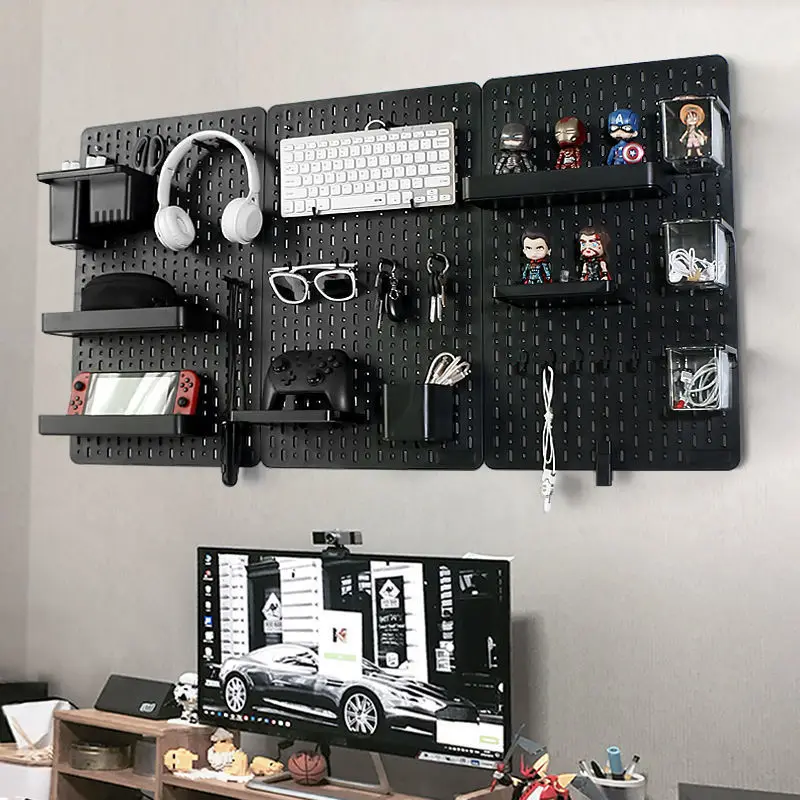Pegboard combination desktop storage kit,vertical and clip-type pegboard display panels,suitable for home office storage photo 1