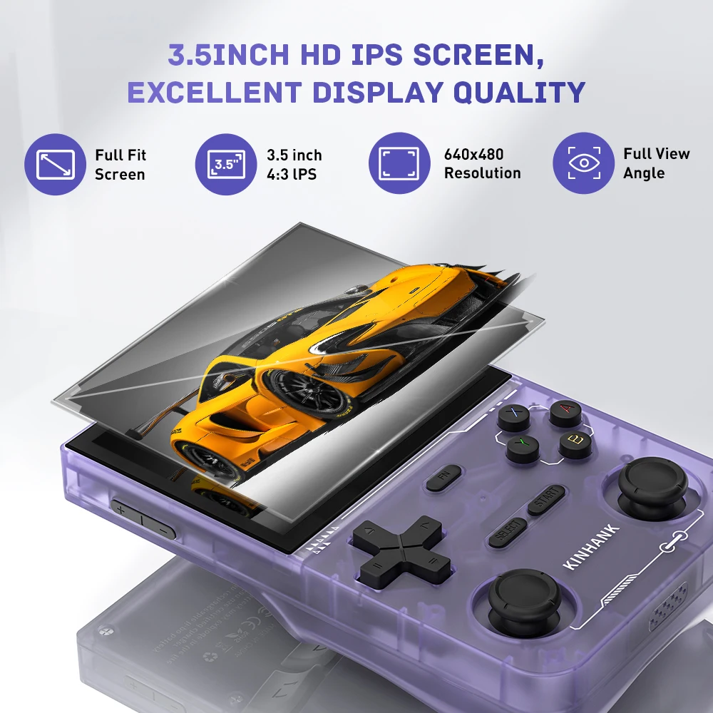 KINHANK K36 Retro Handheld Video Game Console 500nit 3.5 Inch IPS Screen 16000 Games Emulator for PS1/PSP/DC/N64/SS photo 4