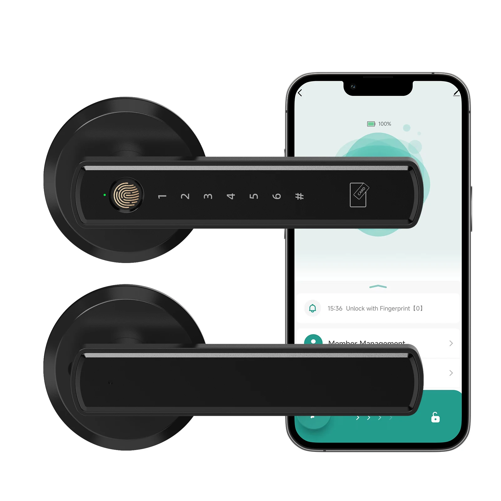 Viladepot Smart Lock Fingerprint Door Lock App Control Passcode Unlock Electronic Touchscreen Keypad photo 1