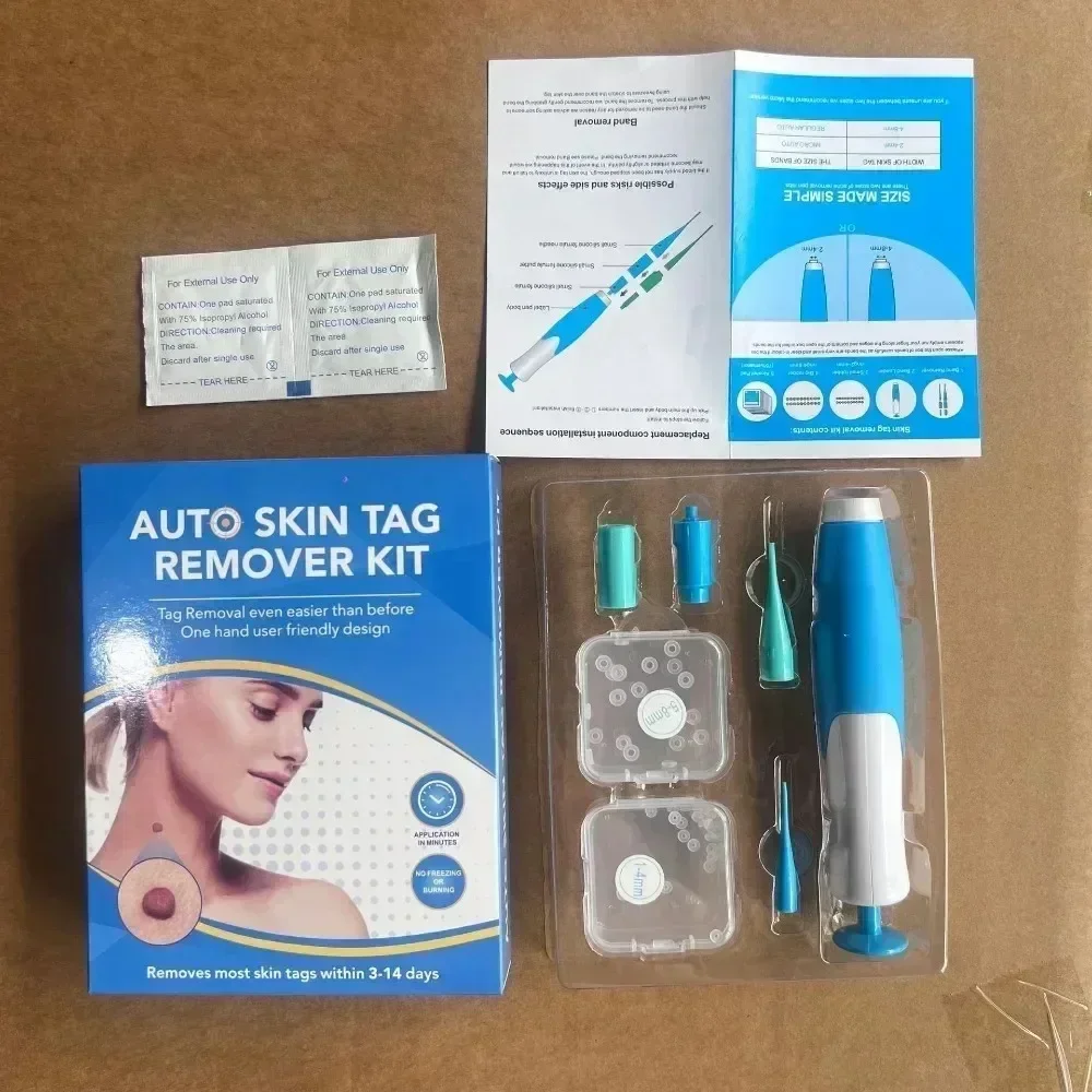 2 IN 1 Painless Auto Micro Skin Tag Removal Kit Adult Skin Tag Mole Wart Remover Device Face Cleaning Skin Care Beauty Tools photo 6