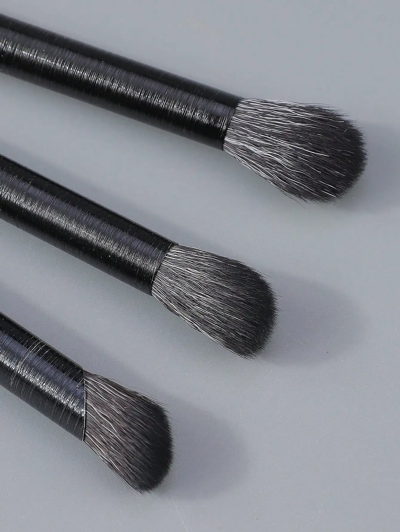 3 Pack Professional Angled Nose Shadow Eyeshadow Brush Set Soft Bristles Precision Eye Contour Blending Makeup Beauty Tools photo 4