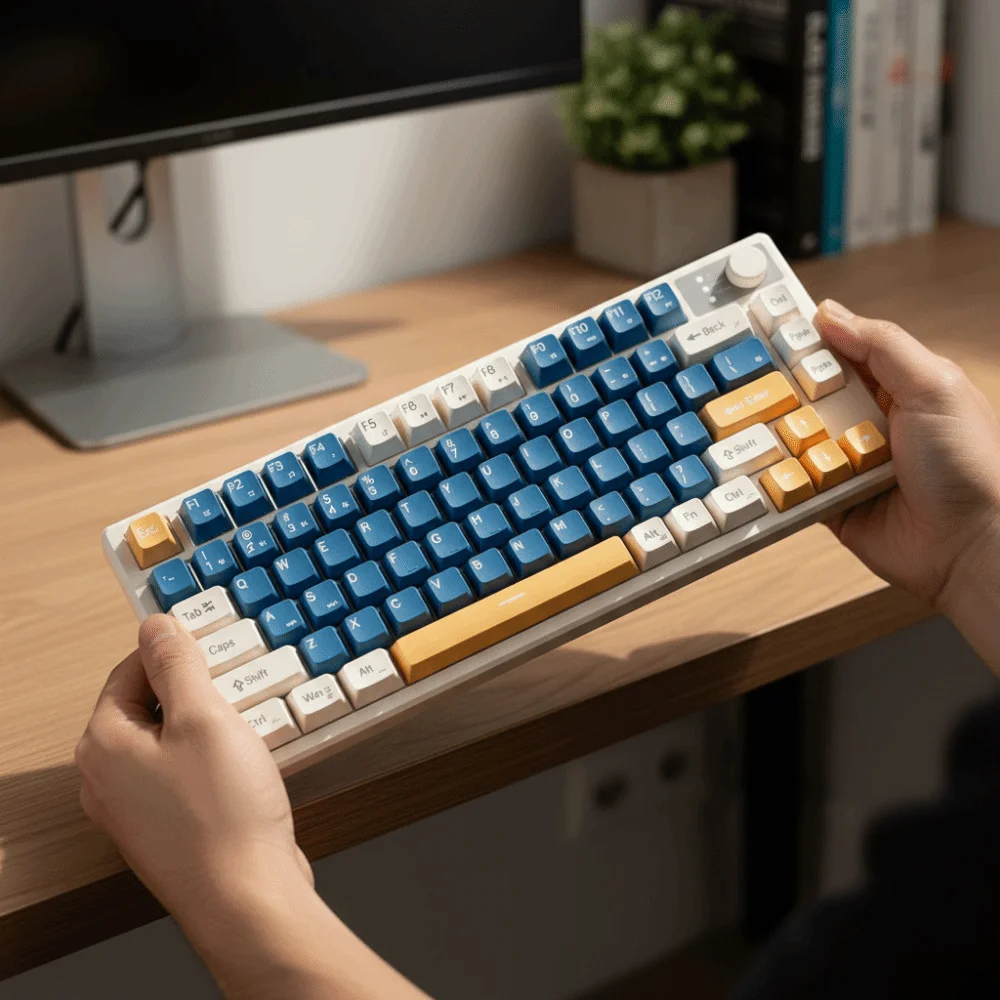 Wired Connection Gaming Mechanical Keyboard 75 Layout Ultra-Quiet Mechanical Feel Keyboard Compact Layout photo 2