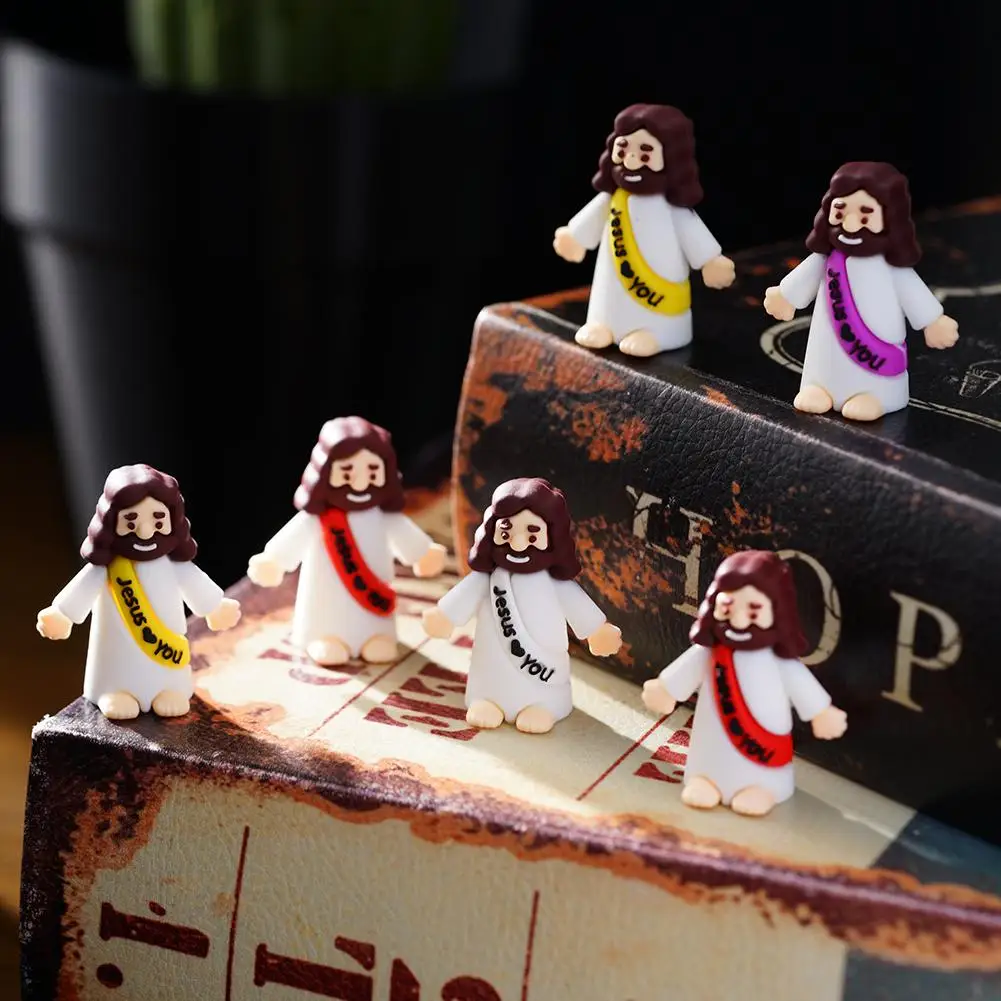 10-50PC Mini Jesus Statue Set Decor Easter Cartoon Jesus Toys Festive Party Scene Decor Room Tabletop Figurines Easter Gifts photo 2