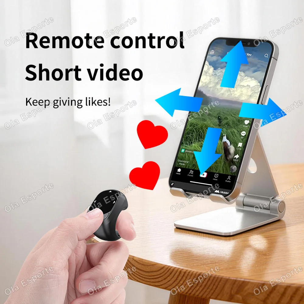 NEW BT Remote Control Touch Screen Page Turner Camera Video Recording Music Control For iPad iPhone Remote Scrolling Ring R12 ﻿ photo 4