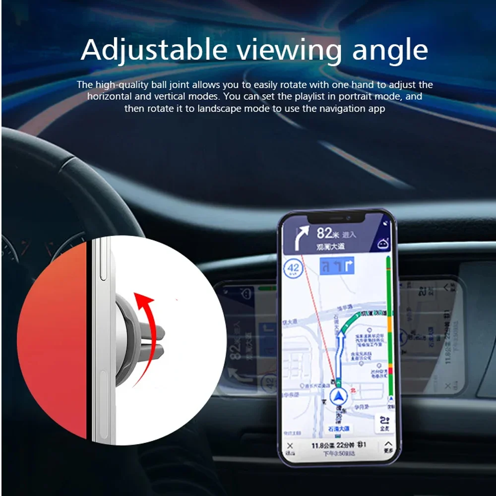 Magnetic Car Wireless Charger For iPhone 16 15 14 13 12 Pro Max Mini Macsafe Car Phone Holder Stand Mount Fast Charging Station photo 4