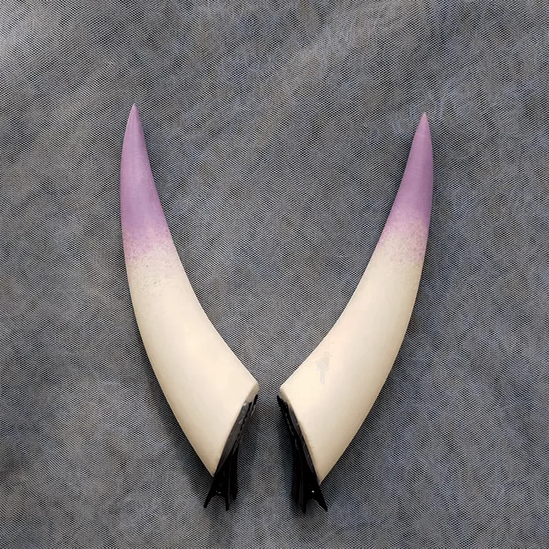 10/14/18cm Anime Gradient Halloween Devil Horns Head Clip Night Party Cosplay Headwear Dark Gothic Comic con Props Accessories photo 3