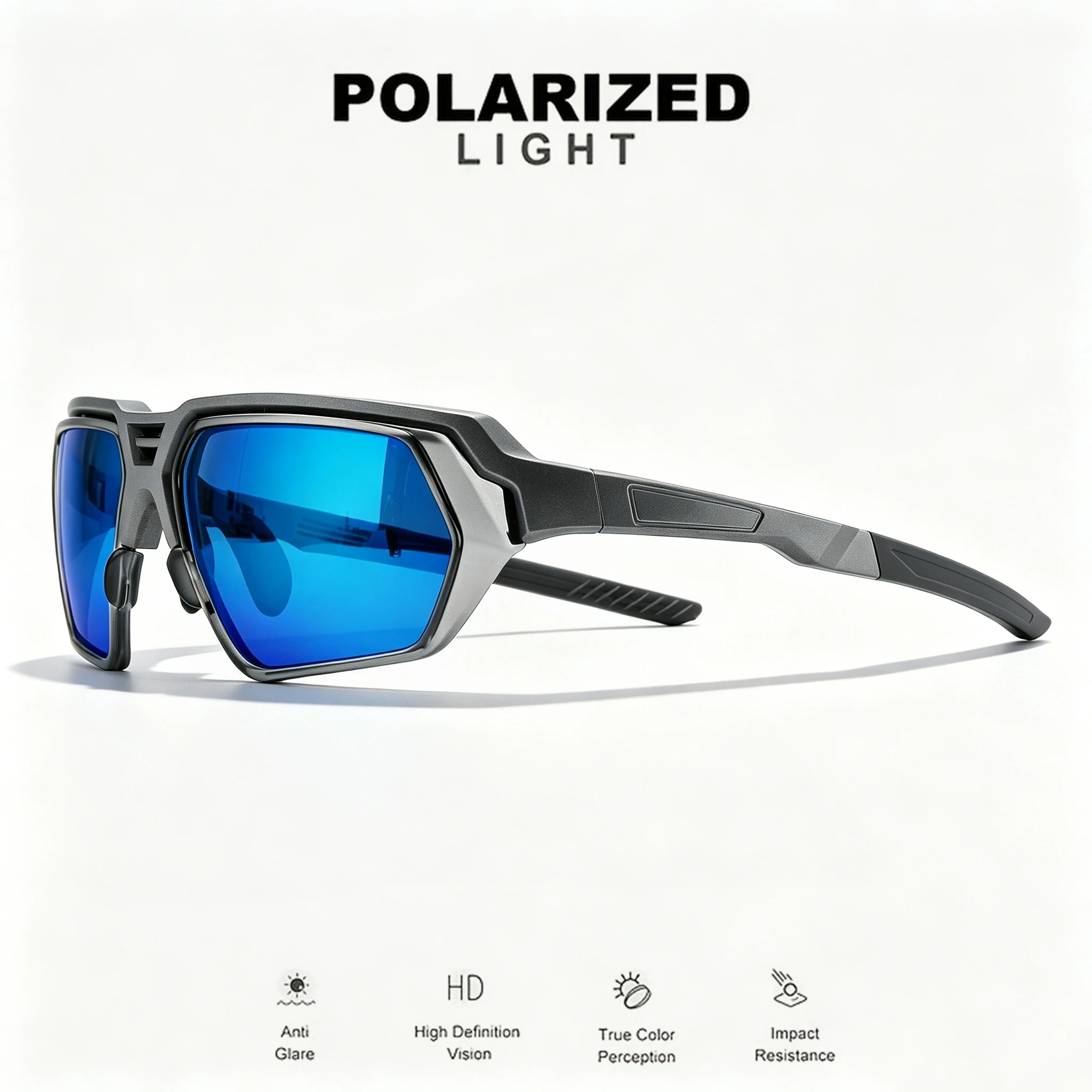 Classic Men's Photochromic Polarized Sunglasses - Adjustable Nose Pads, UV400 for Driving, Fishing & All-Weather Outdoor photo 4