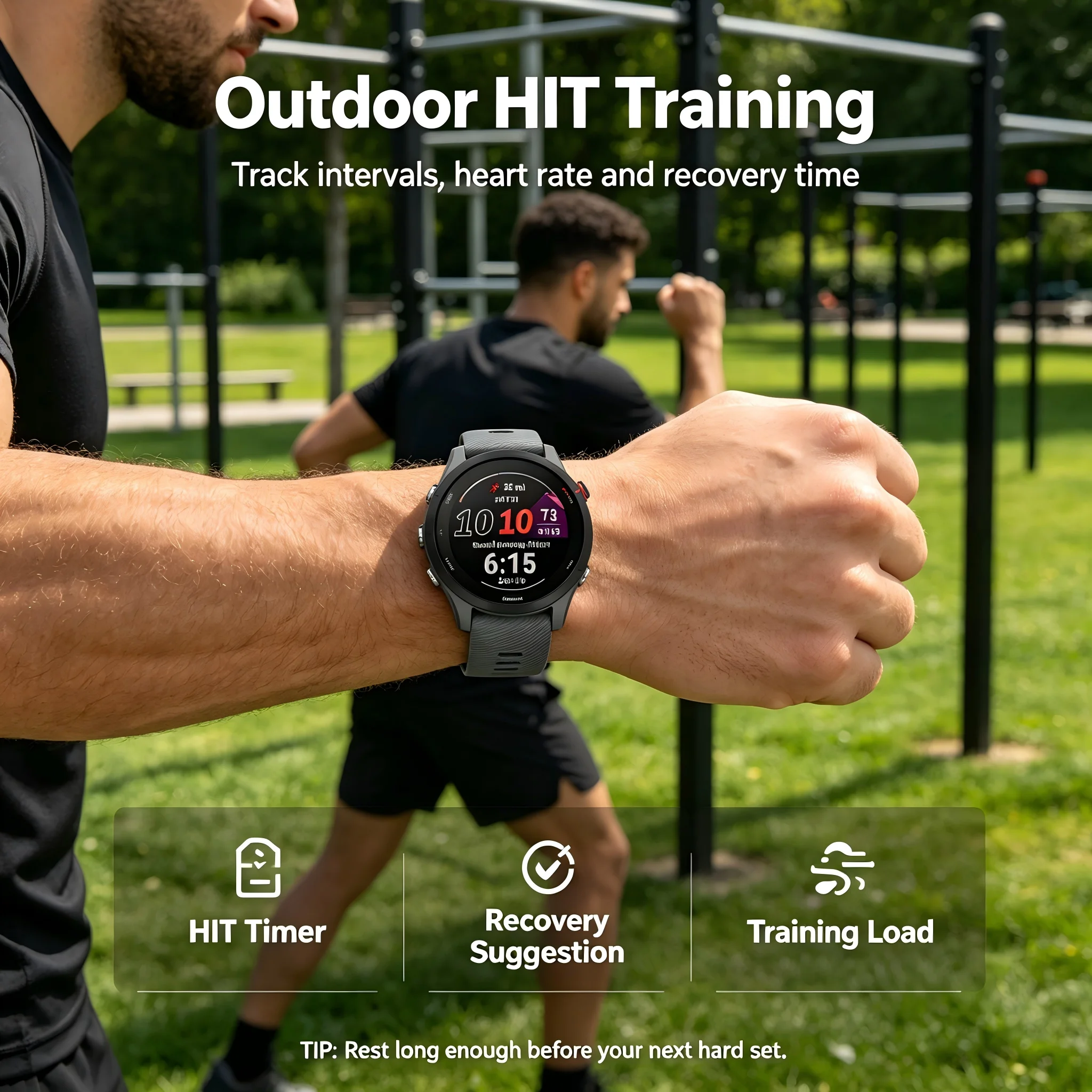 Garmin Forerunner 255 Smartwatch for Men Women, Multisport Fitness Tracker, Built-in GPS, Sleep & Stress Tracking, Swim Proof, Long Battery Life photo 3