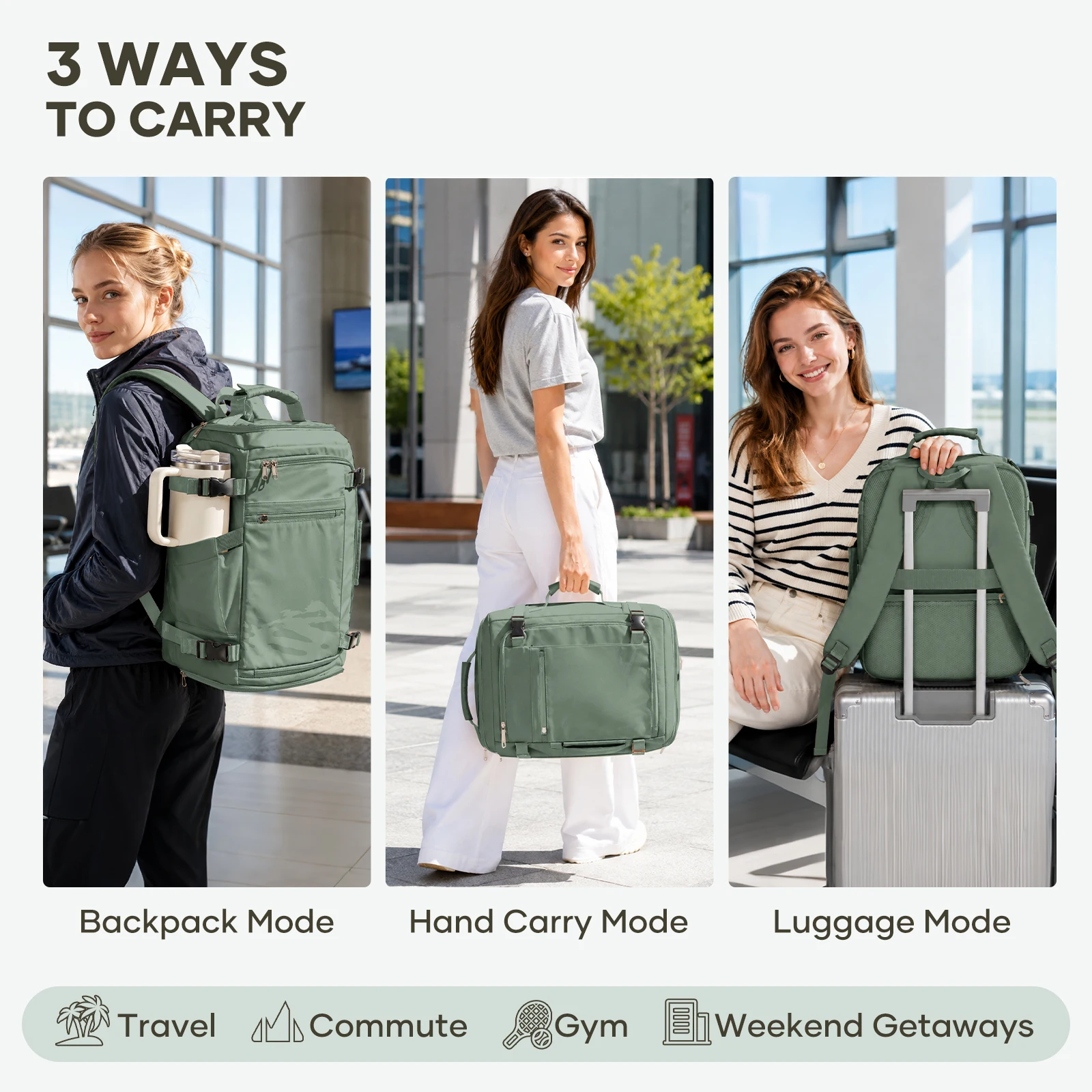 Ryanair Backpack 40x30x20, Airplane Cabin Backpack Hand Luggage Backpack Ladies Travel Backpack Laptop Bag, Men's Work Backpack photo 6