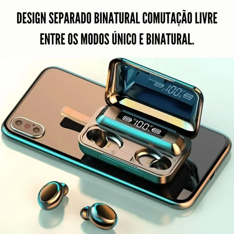 TWS Wireless Earphones Bluetooth Noise Canceling Earbuds Stereo Headphone LED Display Sports Headset With Mic photo 5
