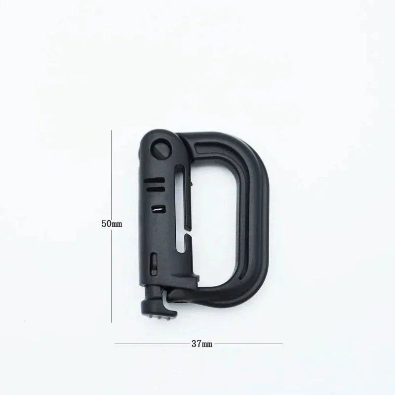 5PC Plasctic Shackle Carabiner D-ring Clip Molle Webbing Backpack Buckle Snap Lock Grimlock Multi Outdoor Hiking Camping Gear photo 3