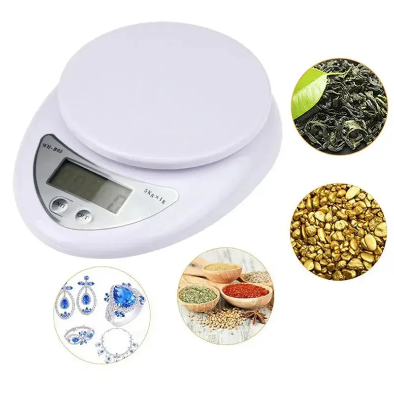 5kg/1g Electronic Scales Portable Digital LED Display Food Balance Measuring Weight Scale Kitchen Baking Scale Kitchen Tools photo 2