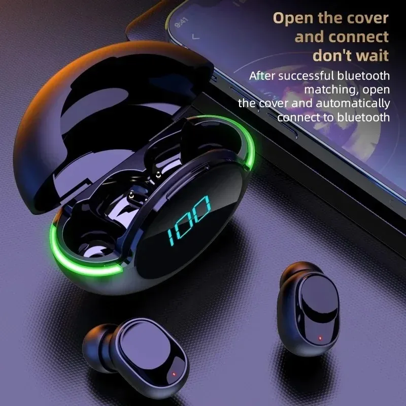 Wireless TWS In-Ear Bluetooth 5.3 Earbuds Sports Headphones with Waterproof Noise Reduction Digital Display Gaming Earphones photo 5