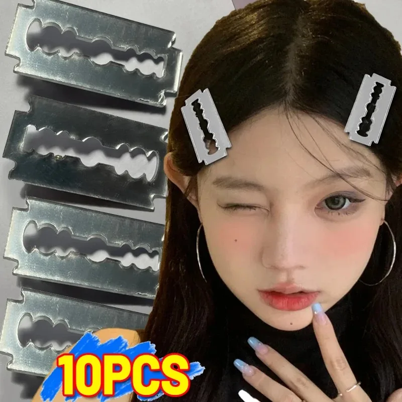 Y2K High Simulated Blade Hairpins for Subculture Fashion Girls Funny Niche Acrylic Knife Gothic Hair Clips Cosplay Accessory photo 3