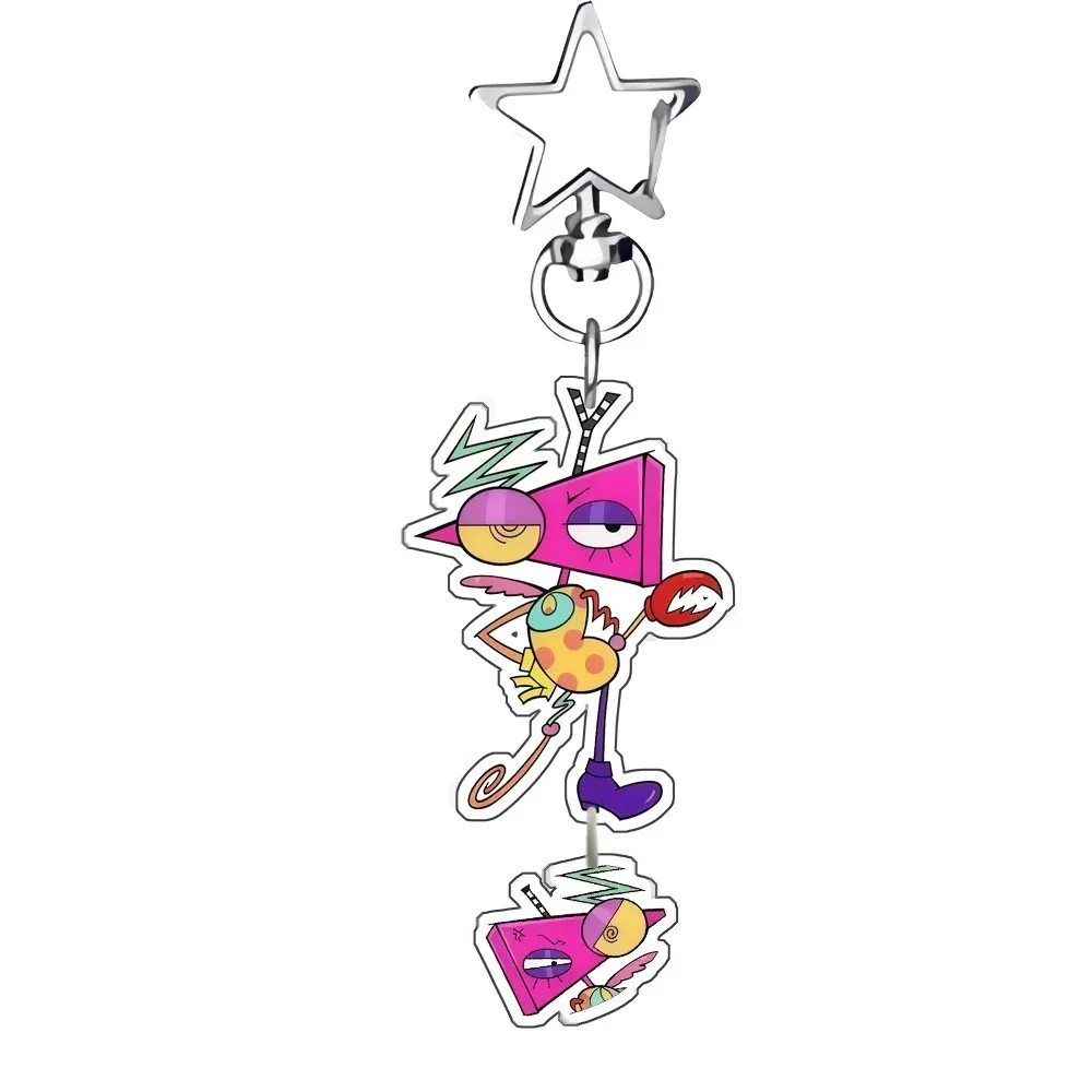 Anime For TADC Pomni Jax Ragatha Zooble Caine Peripheral 5cm Acrylic Keychain Custom Cartoons Backpack Pendant Exquisite Gift photo 2