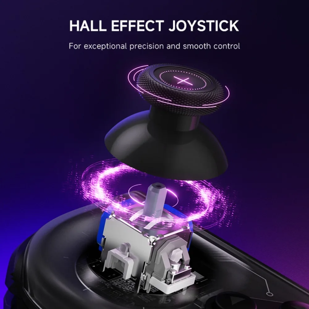 NYXI Hyperion 2 Wireless Game Controller Dual Hall Joystick 6-Axis Gyro RGB Turbo Programmable for Switch/OLED/PC/iOS/Android photo 3