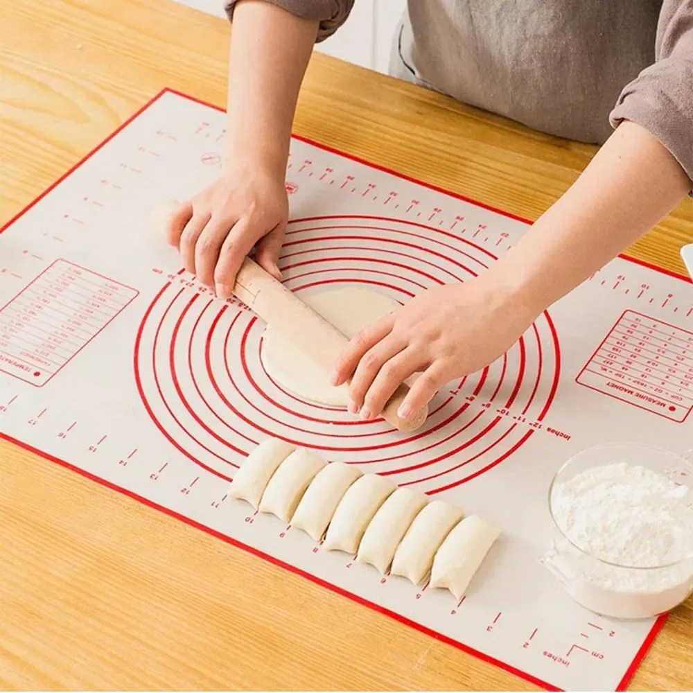 UNTIOR 1PCS Silicone Baking Mat Kneading Pad Dough Mat Pizza Cake Dough Maker Kitchen Cooking Grill Non-Stick Gadgets Bakeware photo 1